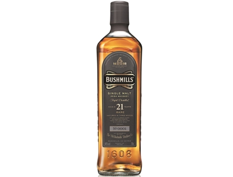 Whisky COMPANHIA ESPIRITUOSA Single Malt Bushmill's 21 Años Irlanda (70 CL - 1 unidade)