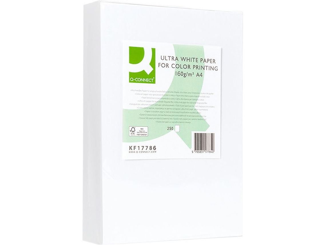 Papel Fotocopiadora Q Connect Ultra White Folios A4 160 G/M²