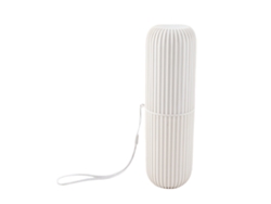 Caja Portátil Para Cepillo De Dientes De Viaje: Contenedor, Taza Y Soporte Para Almacenamiento