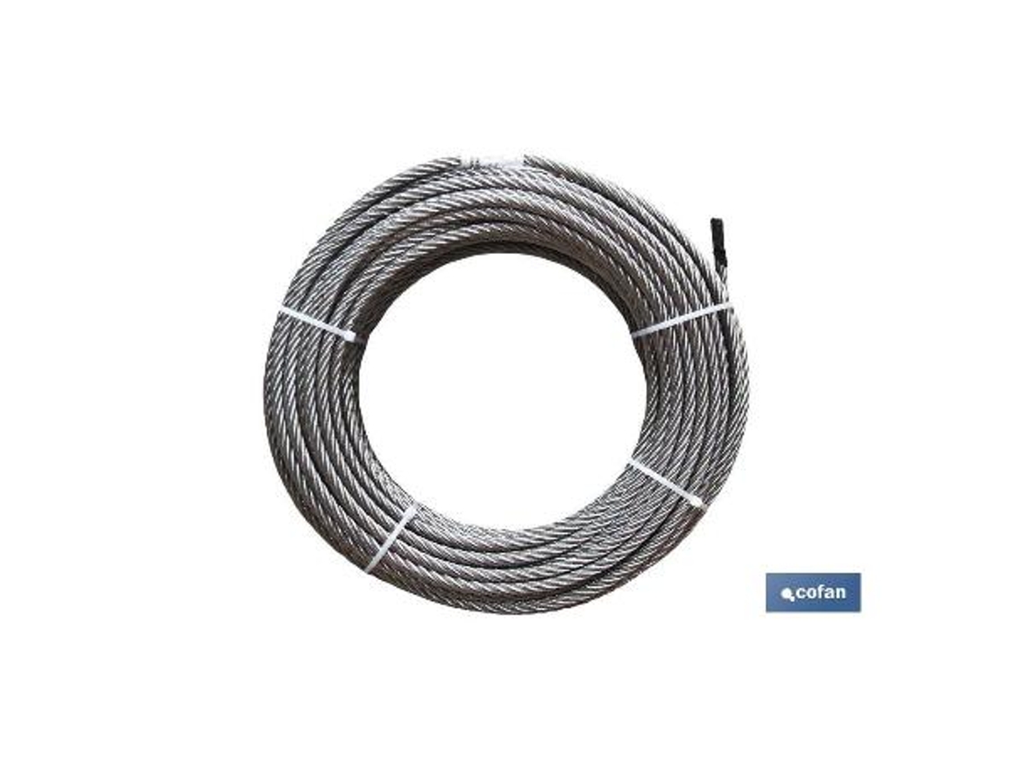 Rollo cable galvanizado 250 mts. 3mm.