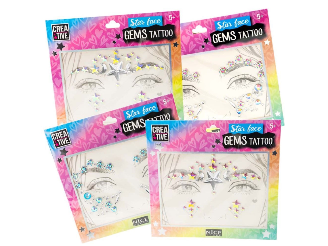 Set de Maquillaje Facial Adhesivo NICE Creative 02605