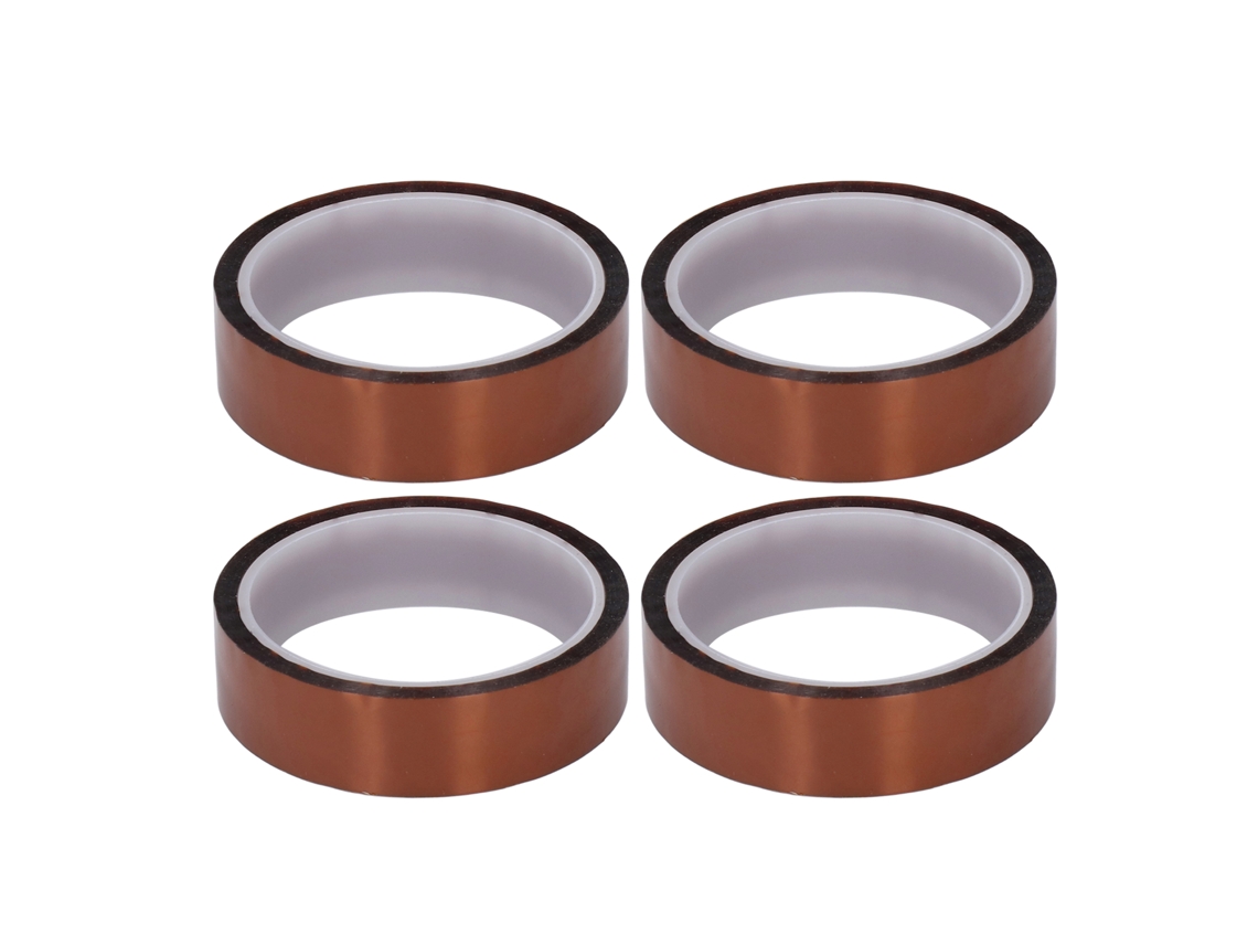 4 unidades de cinta aislante de poliimida antiestática resistente a altas temperaturas, 25 mm/1 pulgada de ancho