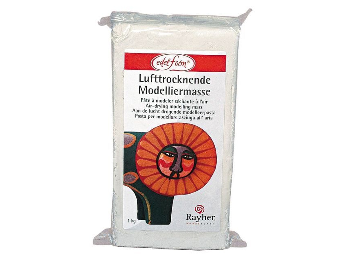 Plastilina - Rayher - Blanca - Secado al aire - 1 kg - Para niños a partir de 3 años