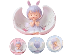Figura Delicada De Resina De Un Ángel Rezando, Mini Decoración Para Pastel Para Niñas, Adorno