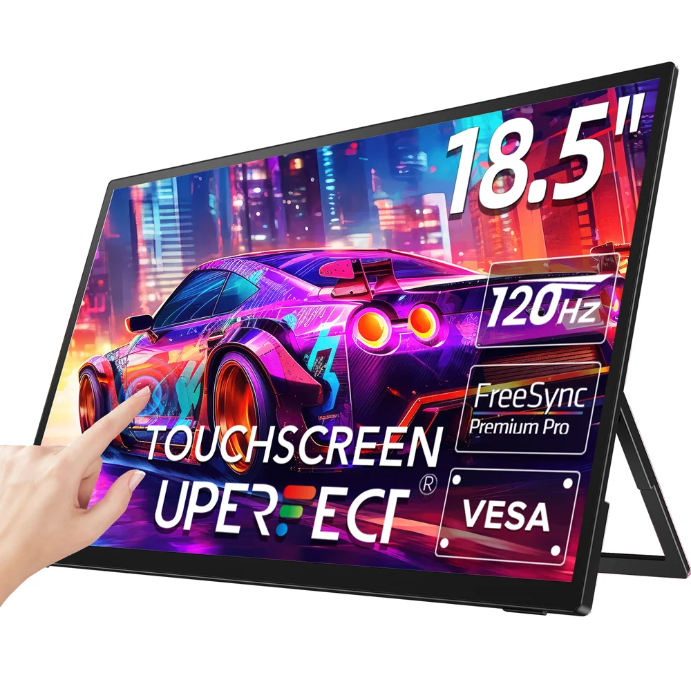 Monitor Portátil Para Juegos Uperfect Utouch E6 18.5” 120hz 1080p 300cd/m²