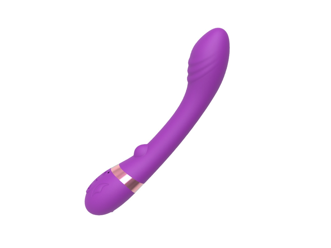 Vibrador de masaje de silicona calentable multifrecuencia para mujer (púrpura) YIZHOOD