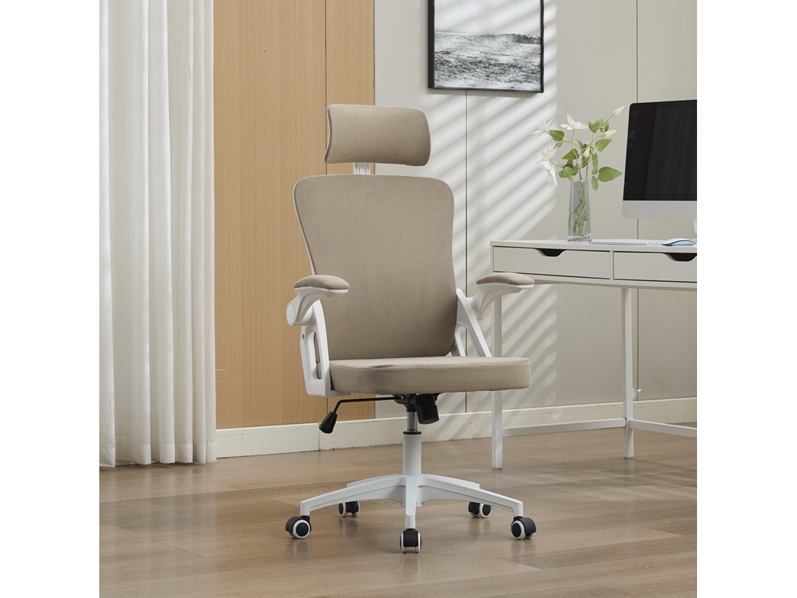 Cadeira Tela Mesh Com Apoio Lombar E Cabeça – Home Office, Alta