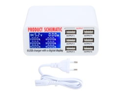 Adaptador de carga EOOCOO, USB inteligente, multifuncional