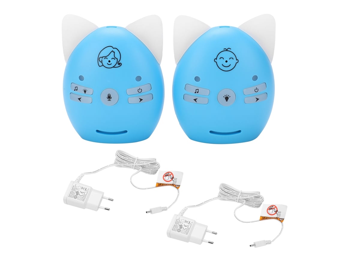 Monitor De Audio Inalámbrico Para Bebés Con Comunicación Bidireccional Y Luz Nocturna Antiinterferencias.