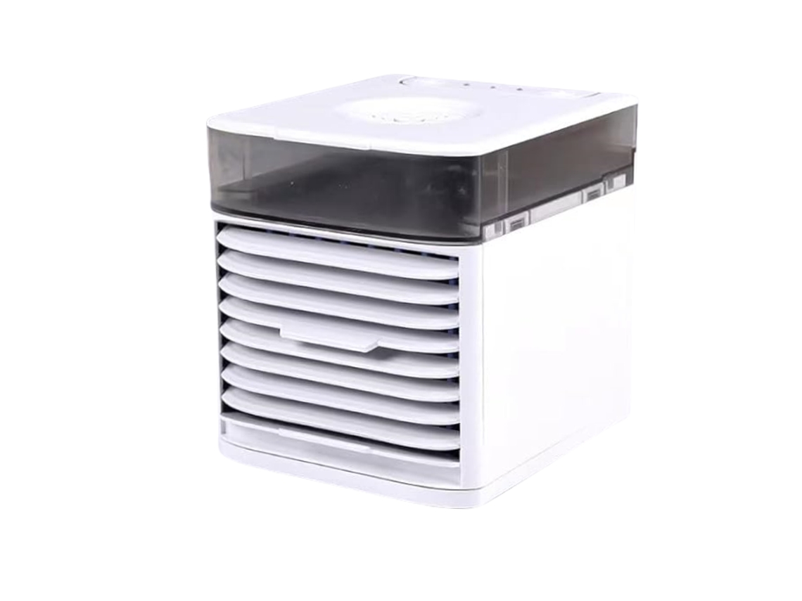 Ventilador Humidificador De Aire Purificado Combinado, Con 7 Luces Led Y Depósito De Agua, Ideal Para Hogares Y Oficinas