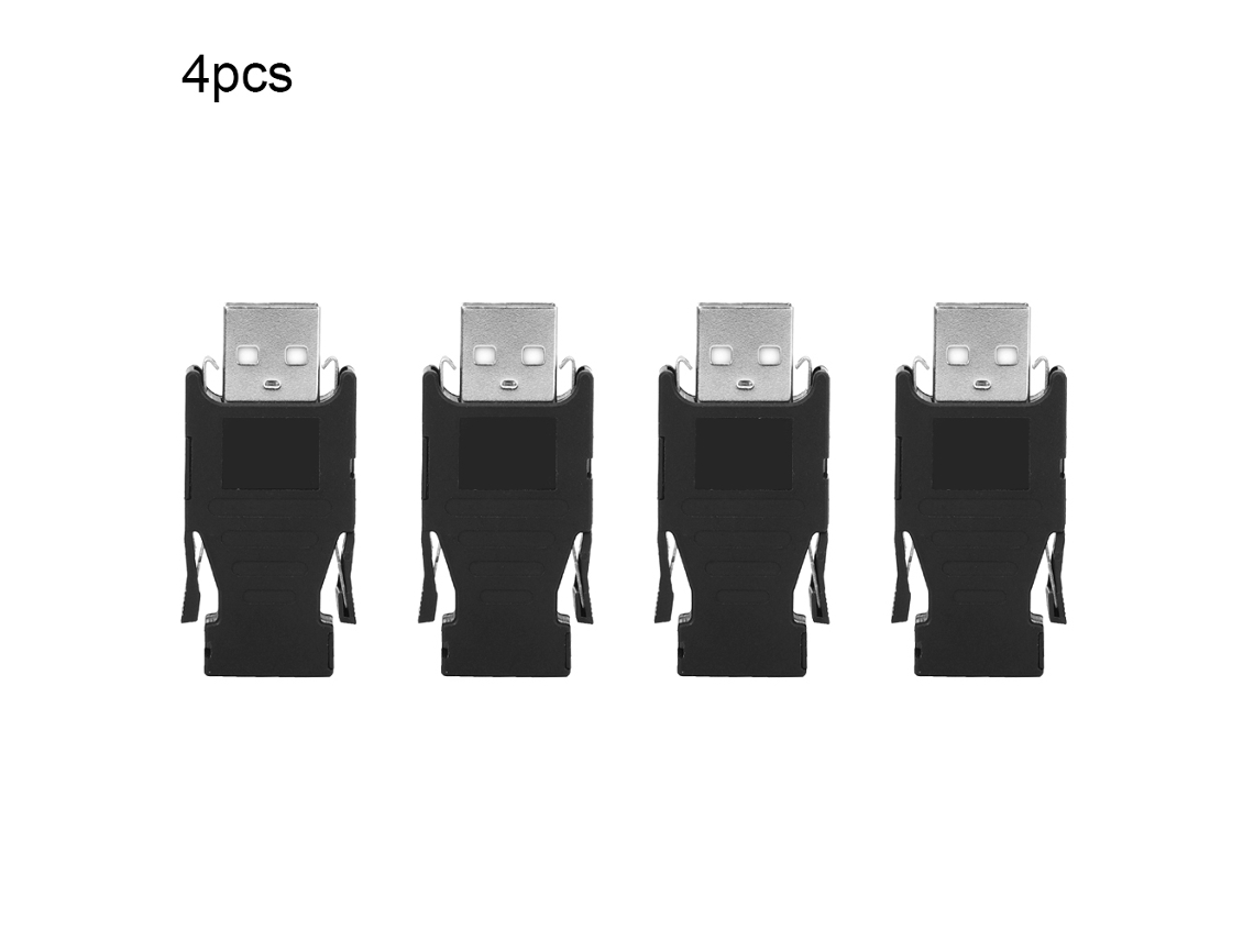 Yncm2026-4pcs Conector De Unidad Usb-4p Rectangular 1-pin De Cobre Resistente Al Fuego Industrial Para Pcb
