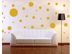 Pegatina en Vinilo HOMEMANIA HIO8681847092353 (Dorado - 25 x 0.15 x 29 cm)