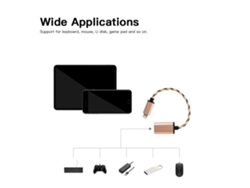 Cable Otg Macho A Adaptador Usb3.0 Cable De Transferencia De Datos Para Iphone Plata