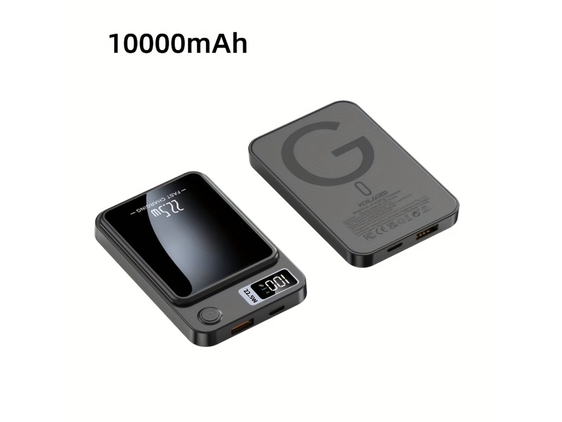 Nuevo Cargador Portátil Con Carga Ultrarrápida Por Cable De 22,5 W Y Carga Inalámbrica De 15 W, Compatible Con Dispositivos Apple.