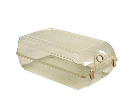 Zapatero Transparente Estilo Capsula de Plastico con Sistema de Ventilacion y Cierre de Seguridad 37 x 21 x 13 cm TIENDA EURASIA