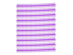 10 Lomos De Encuadernación De Hojas Sueltas, 30 Agujeros, 10 Mm, Plástico Pp Morado Duradero.