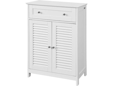 Armario Sobuy Frg238w mdf 60x87x35 cm de almacenaje mueble auxiliar para baño 1 cajones y 2 frg238wes