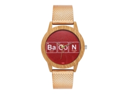 Reloj De Pulsera Unisex De Cuarzo Con Correa De Malla Moda Zhoulianfa Oro Rosa