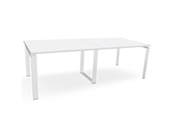 Mesa de Reuniones. Estructura metálica Blanca. 240x100 cm. Blanco. OFILIKE OFILIKE