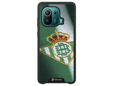 Funda Móvil Global Oficial Real Betis Fc para Xiaomi Mi 11 Pro Global PHONECASES3D Piel Sintética Negro