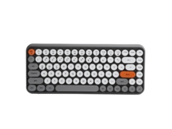 Teclado Inalámbrico Bluetooth Redondo Retro Ajazz De 84 Teclas Para Juegos Y Uso De Oficina, Gris 308i