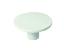 Pomo Para Muebles De Abs 60 Mm De Diámetro Pintura Blanca Mate Paquete De 24 Piezas