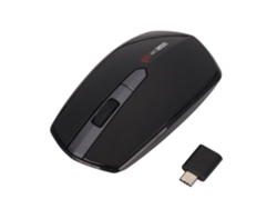 Ratón Inalámbrico Mc-369ag Usb-c Mini Ultradelgado Compacto Para Oficina En Casa, Juegos, Negocios - Negro