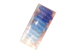 Gomas Elásticas Para El Cabello En Espiral, Cable De Celular En Espiral, Cómodas Para Niñas, Azul Degradado