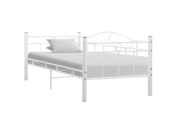 Estructura de sofá cama sin colchón metal blanco 90x200 cm
