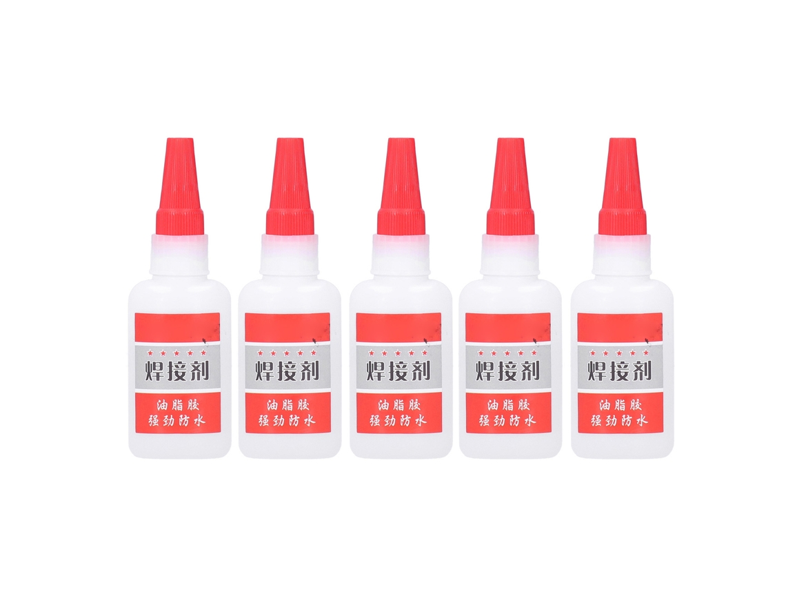 5 Unidades De Pegamento Para Soldar A Base De Aceite De 50 Ml Para Reparar Metal, Madera Y Cerámica - Resistente Al Agua