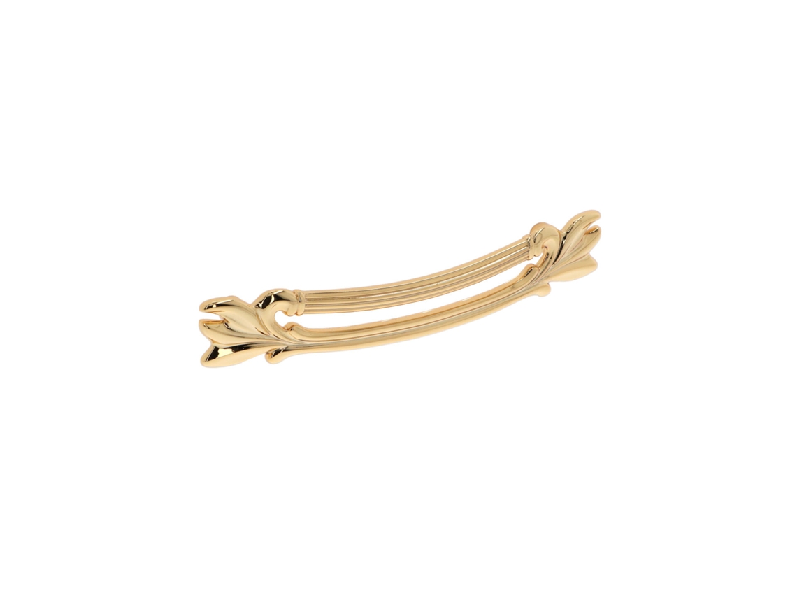 Tirador para muebles de aleación de zinc. Estilo clásico. Distancia entre centros 128. CAMBIO DE HARDWARE bañado en oro