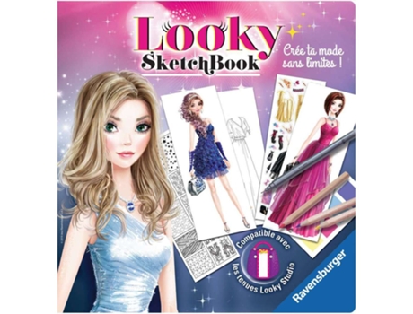Livro de esboços de vestidos de noite ravensburger