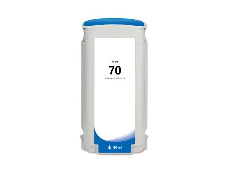 Cartucho de Tinta Compatible HP 70 Azul Pigmentada (C9458A)