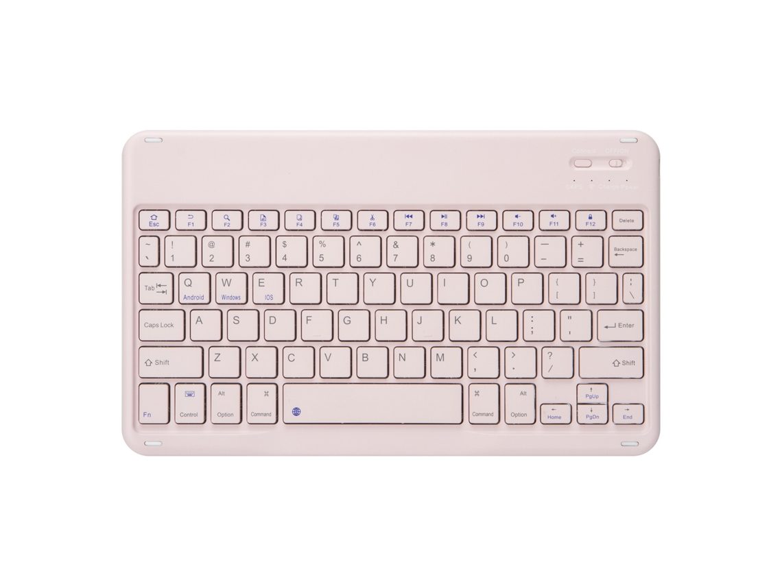 Teclado inalámbrico Bluetooth Yuysan de 10,1 pulgadas, color rosa claro