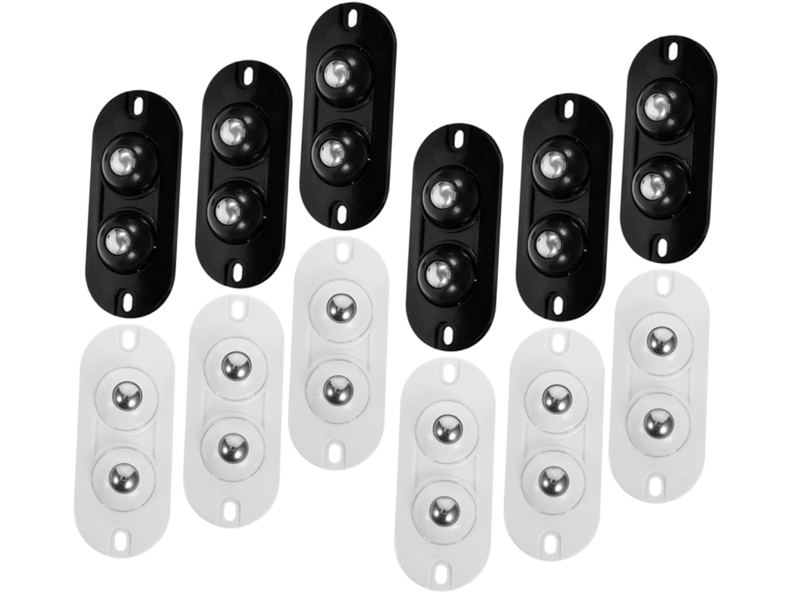 Ruedas Ruedas 16 Piezas Autoadhesivas Mini Poleas Doble