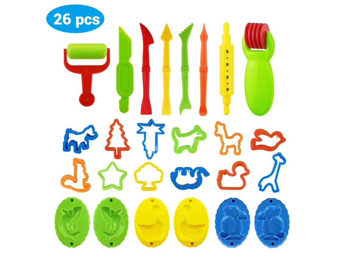 Ats-kit De Modelado De Arcilla Cristal Diy Con Moldes, 26 Piezas, Herramientas De Plastilina Para Niños, Regalo Ideal