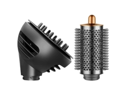 Difusor De Ondas Y Cepillo Redondo Grande Compatible Con Dyson Airwrap Para Realzar Los Rizos.