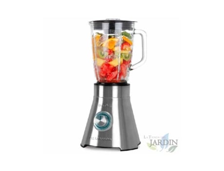 Batidora de Vaso ORBEGOZO Vaso de Cristal 1,5L Corpo Acero Inoxidable 1500W