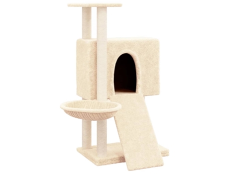 Rascador Para Gatos VIDAXL Con Postes De Sisal Crema 96 cm