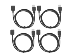 Cable De Datos Y Carga De Pvc De 4 Piezas Para Transmisión De Datos Profesional De Sony Walkman Mp3