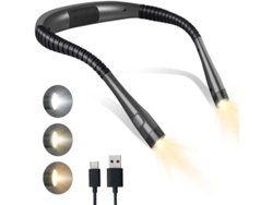 Luz De Lectura Recargable Para El Cuello, Ideal Para La Cama, Con