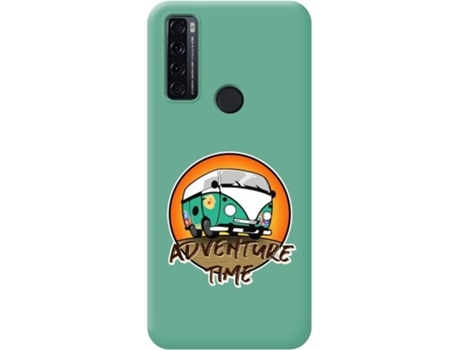 Carcasa para TCL 20 SE TUMUNDOSMARTPHONE Silicona Líquida Dibujos Verde