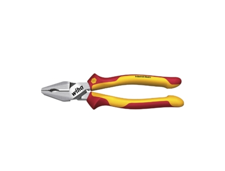 WIHA Alicates universales de fuerza Industrial electric con DynamicJoint® y OptiGrip en blíster (38856)