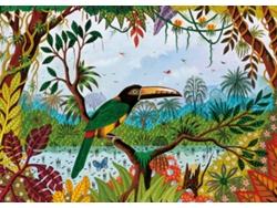 Piezas de rompecabezas de la paz Aracari con collar de 1500 piezas coloridas