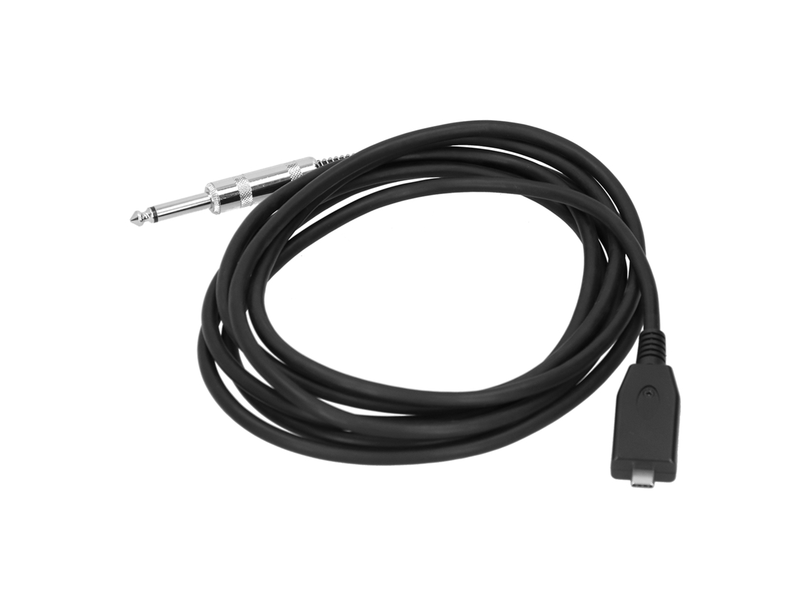 Cable de guitarra eléctrica (USB 2.0 de grabación de 2 metros)