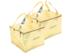 2 bolsas plegables aislantes para alimentos con cremallera, bolsas térmicas portátiles para almacenamiento en frío y calor, bolsas térmicas ligeras para Piq