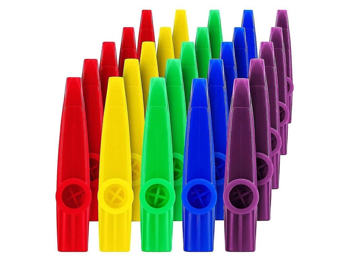 25 Kazoos De Plástico Con Diafragma Para Regalos, Premios Y Fiestas - Instrumentos Musicales