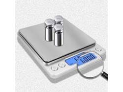 Báscula digital portátil Nicecee, precisa en gramos y onzas, ideal para cocina y joyería.
