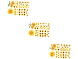 Juegos De Pegatinas De Pared Removibles De Girasoles Para Sala De Estar, Dormitorio U Oficina.