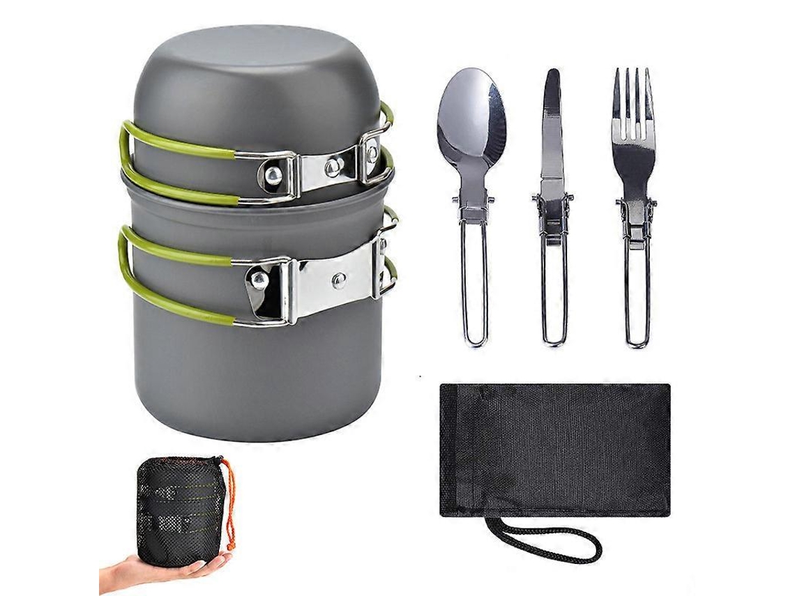 Rebe-kit De Cocina De Camping Con Estufa, Set Mini De Cocina Portátil Para Camping